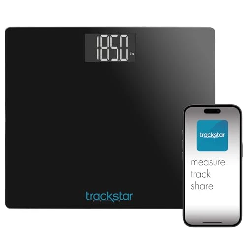 Wide-Platform Digital Weight Scale — Smart Scale, trackstar