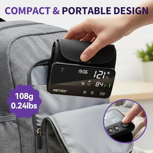 Wireless Blood Pressure Monitor Upper Arm Bluetooth — Blood Pressure Monitor, METIKO