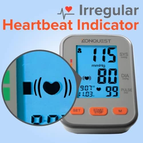 Automatic Upper Arm Digital Blood Pressure Monitor with Large Cuff — Blood Pressure Monitor, Konquest