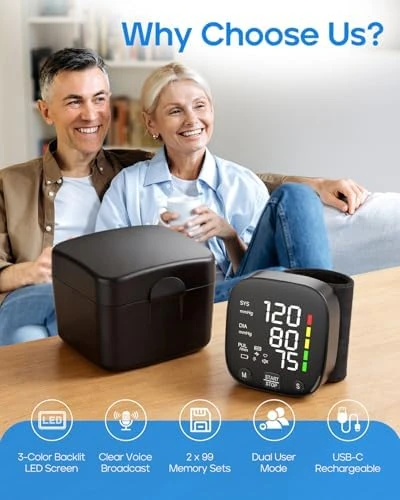 Automatic Wrist Blood Pressure Monitor — Blood Pressure Monitor, Yongrow