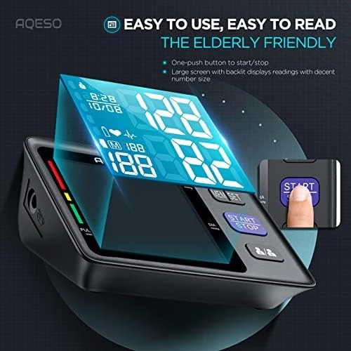 Blood Pressure Machine Upper Arm — Blood Pressure Monitor, AQESO