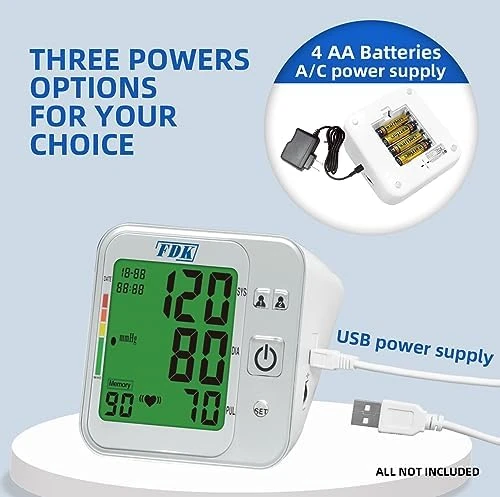 Blood Pressure Monitor with Voice Control and Large Cuff — Blood Pressure Monitor, FDK