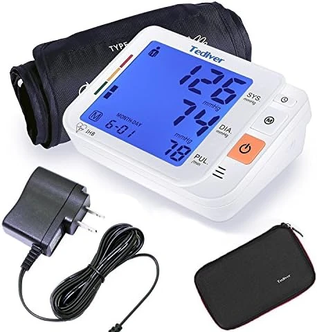 Digital Blood Pressure Monitor with Large Cuff — Blood Pressure Monitor, Tediver