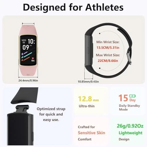 Fitness Tracker with Blood Oxygen & Sleep Monitor — Fitness Tracker, FITVII