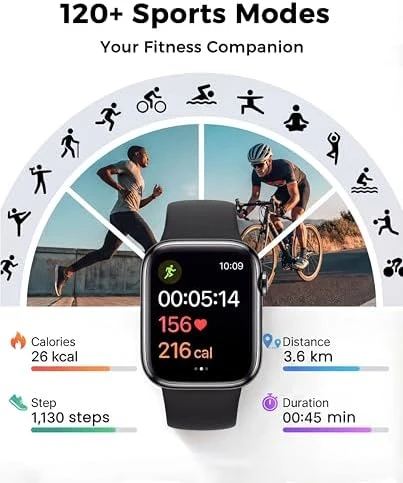 Fitness Watch with Heart Rate & Sleep Tracking — Smart Watch, RLQA