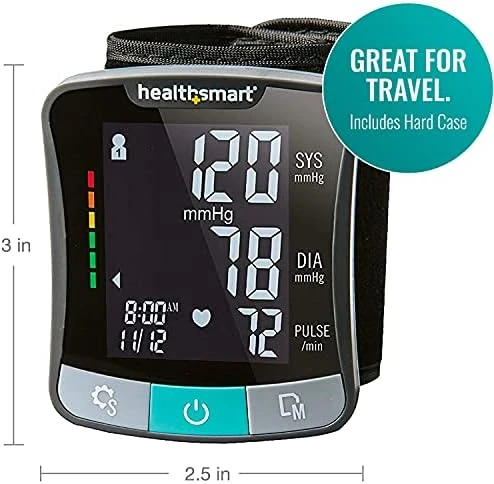 Premium Wrist Blood Pressure Monitor with Cuff — Blood Pressure Monitor, HealthSmart