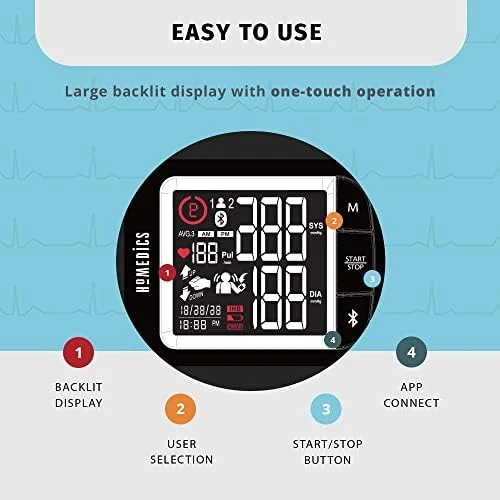 Premium Wrist Blood Pressure Monitor — Blood Pressure Monitor, Homedics