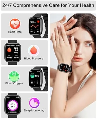 Smart Watch with Bluetooth Call and Health Monitoring — Smart Watch, EGQINR