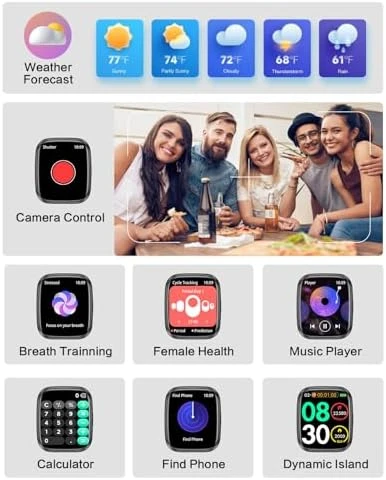 Smart Watch with Bluetooth Call and Health Monitoring — Smart Watch, EGQINR