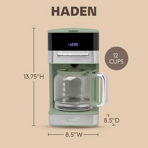 12-Cup Programmable Drip Coffee Maker — Coffee Maker, Haden