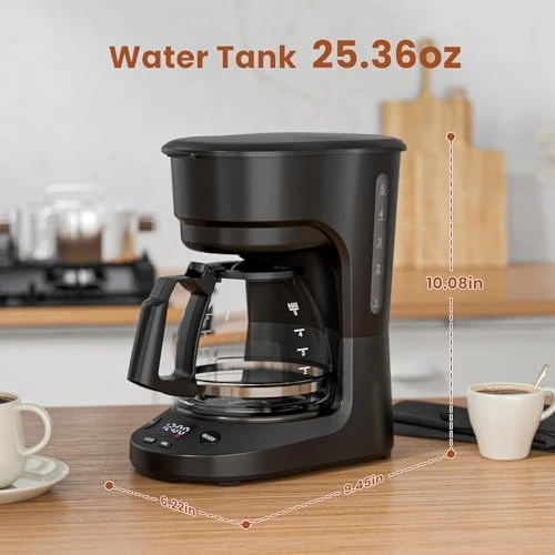 5 Cup Programmable Drip Coffee Maker — Coffee Maker, WAA