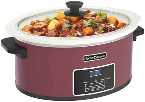 7-Quart Programmable Slow Cooker with Timer and Keep Warm — Multicooker, HOMECOOKIN