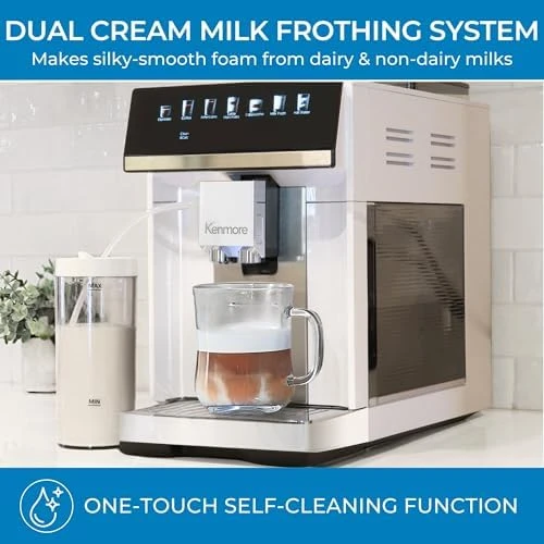 Fully Automatic Coffee Maker with Grinder & Milk Frother — Coffee Maker, Koolatron