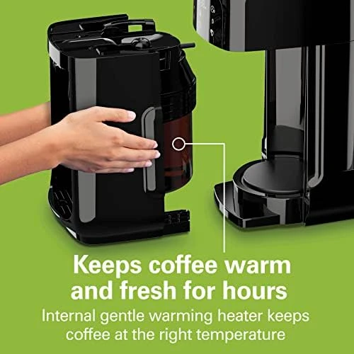 Programmable Dispensing Drip Coffee Maker with 12 Cup Internal Brew Pot, Removable Water Reservoir — Coffee Maker, Hamilton Beach