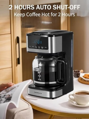 Programmable Drip Coffee Maker 12 Cup with Iced Coffee Function — Coffee Maker, Ihomekee