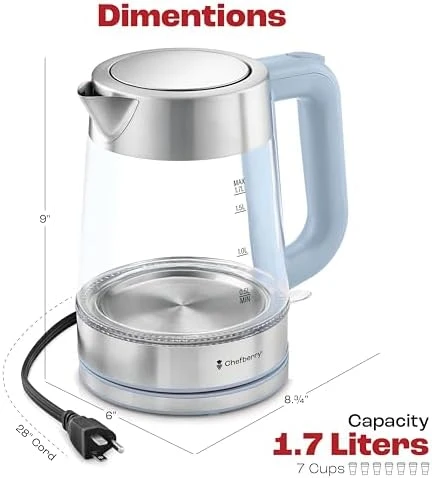 Electric Kettle for Boiling Hot Tea & Water — Electric Kettle, Chefberry