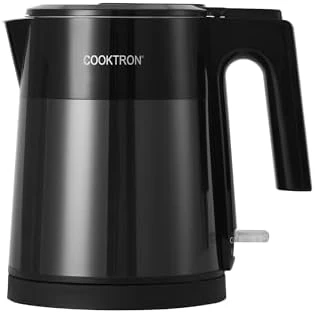 Electric Kettle Quiet, Double Wall Hot Water Boiler BPA-Free, Cool Touch, Cordless — Electric Kettle, COOKTRON