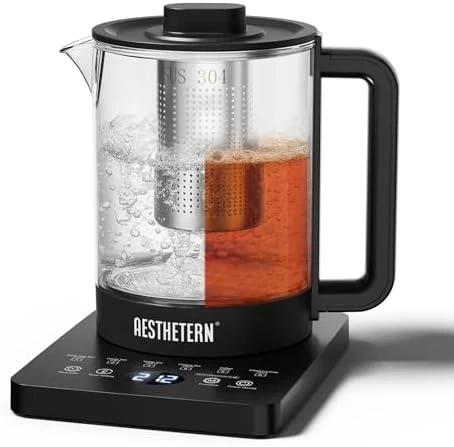 Electric Tea Kettle with Infuser Temperature Control and Automatic Shut Off 24 H Keep Warm — Electric Kettle, Aesthetern