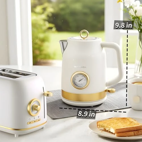 Retro Electric Kettle with Temperature Gauge — Electric Kettle, QUAXWELL