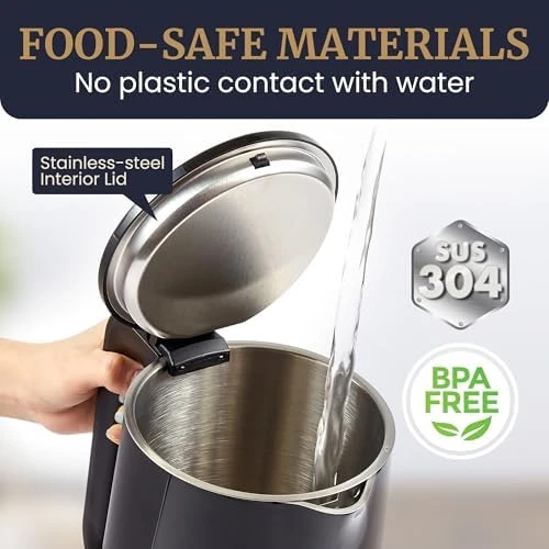 1.7L Cool-Touch Fast Boil Electric Kettle — Electric Kettle, Elite Gourmet