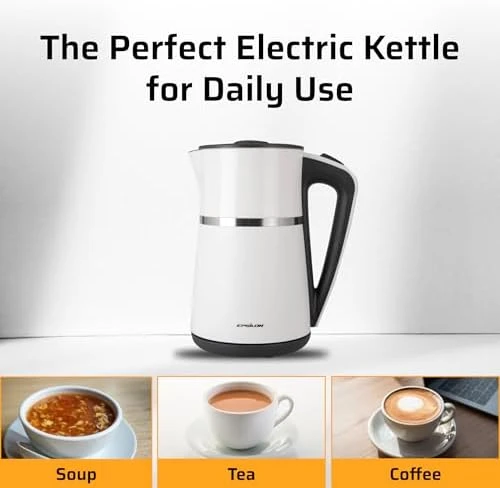 Double Wall Electric Kettle 1100W — Electric Kettle, Epsilon