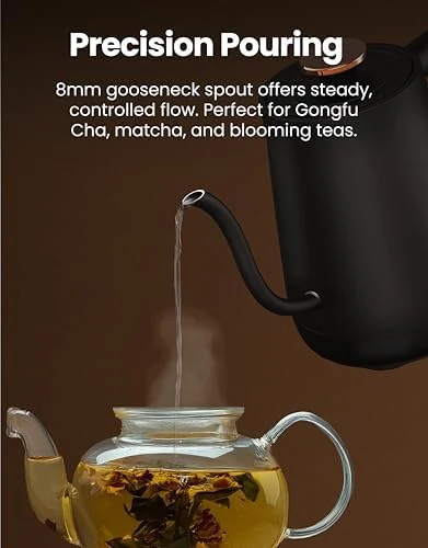 Electric Gooseneck Kettle with Precise Temperature Control — Electric Kettle, Vianté