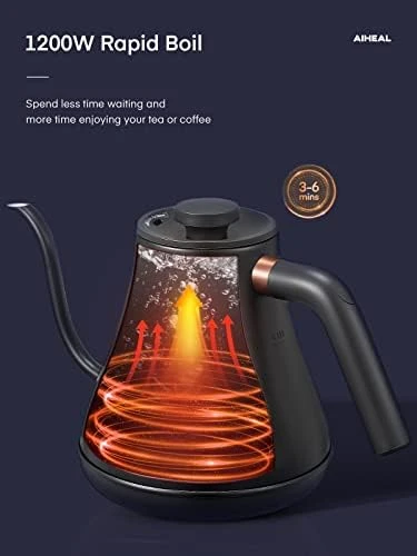 Electric Gooseneck Kettle with Temperature Control — Electric Kettle, Aiheal