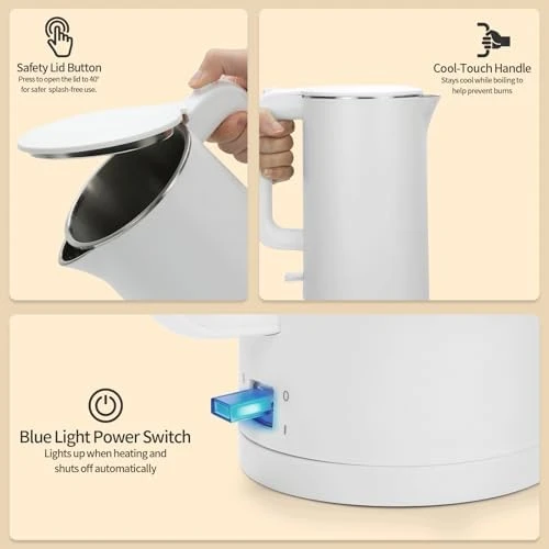 Electric Kettle, Double-Walled, 1000W — Electric Kettle, Ketfii