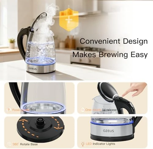 Fast Boil Electric Water Kettle — Electric Kettle, AZEUS