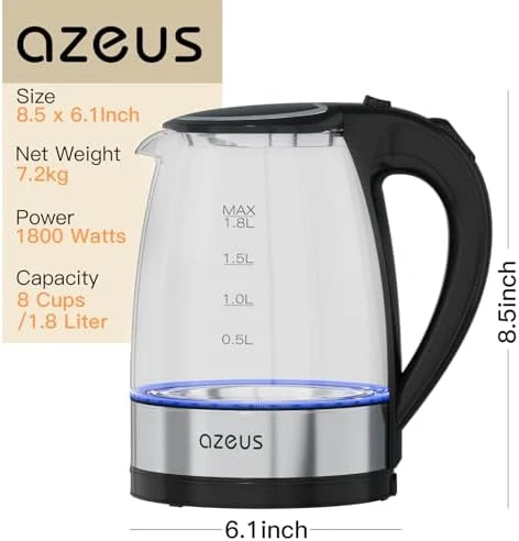 Fast Boil Electric Water Kettle — Electric Kettle, AZEUS