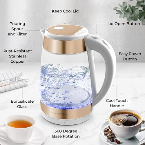 Fast Boiling Electric Water Kettle — Electric Kettle, Zulay Kitchen