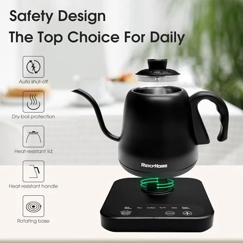 Gooseneck Electric Kettle — Electric Kettle, REXYHOME
