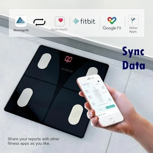 Digital Food Scale and Body Fat Scale Combo — Smart Scale, NUTRI FIT