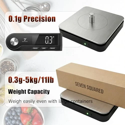 Digital Kitchen Food Gram Scale with Pull Out Display — Kitchen Gadgets, SEVEN SQUARED 72