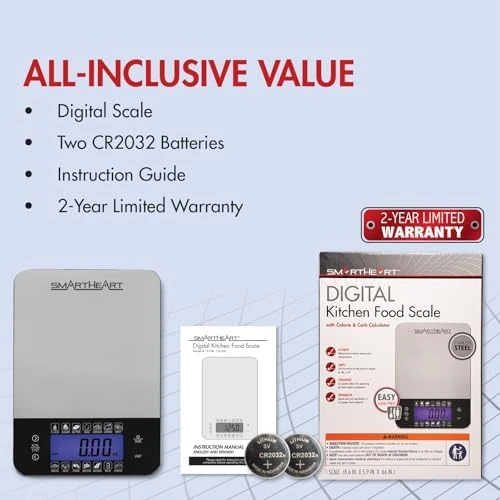 Digital Kitchen Food Scale with Calorie & Carb Calculator — Kitchen Gadgets, SmartHeart