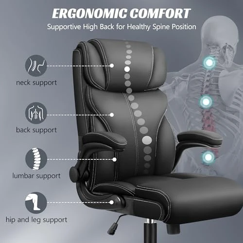 Ergonomic Big and Tall Computer Desk Chair — Smart Chairs, HeroSet