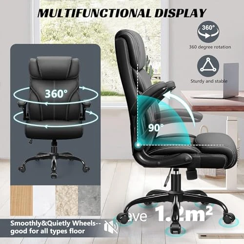 Ergonomic Big and Tall Computer Desk Chair — Smart Chairs, HeroSet