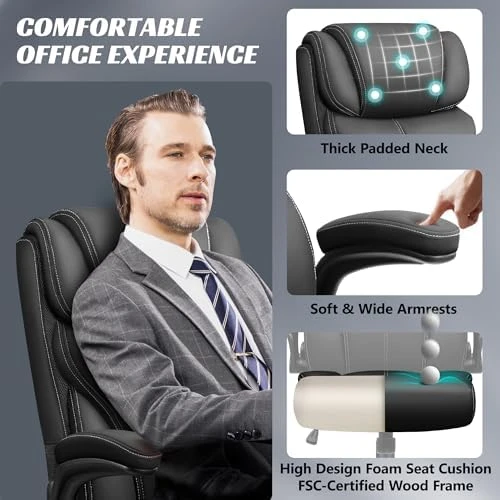 Ergonomic Big and Tall Computer Desk Chair — Smart Chairs, HeroSet