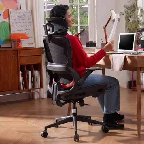 Ergonomic Office Chair with Wide Headrest & Adaptive Lumbar Support — Smart Chairs, SIHOO