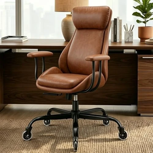 Leather Desk Chair — Smart Chairs, E-Motie