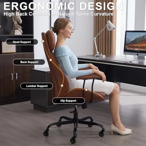 Leather Desk Chair — Smart Chairs, E-Motie