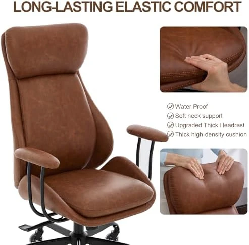 Leather Desk Chair — Smart Chairs, E-Motie