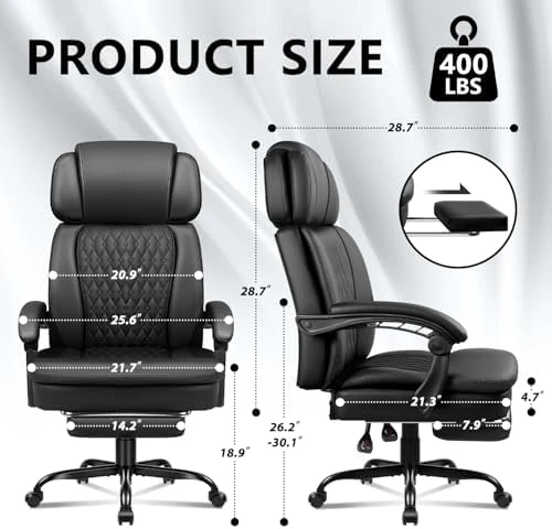 Office Chair with Foot Rest — Smart Chairs, VENDORZ