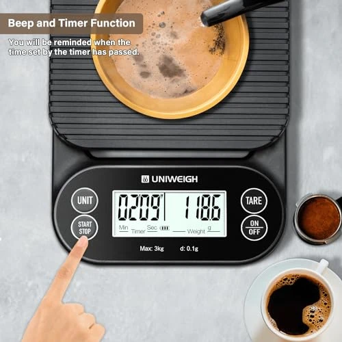 Digital Coffee Scale with Timer — Kitchen Gadgets, UNIWEIGH