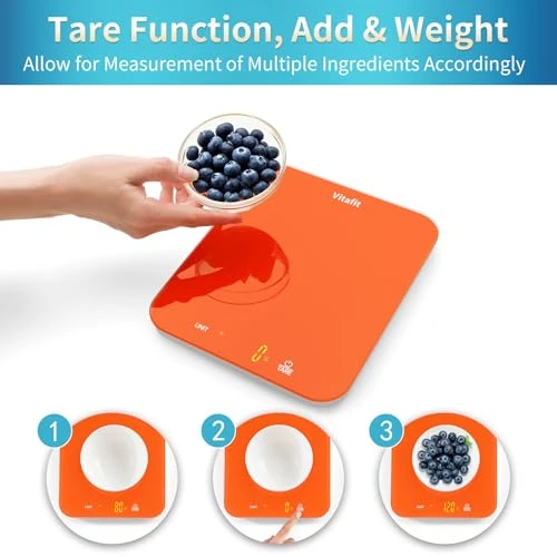 Digital Food Scale, 33lb Capacity — Kitchen Gadgets, Vitafit