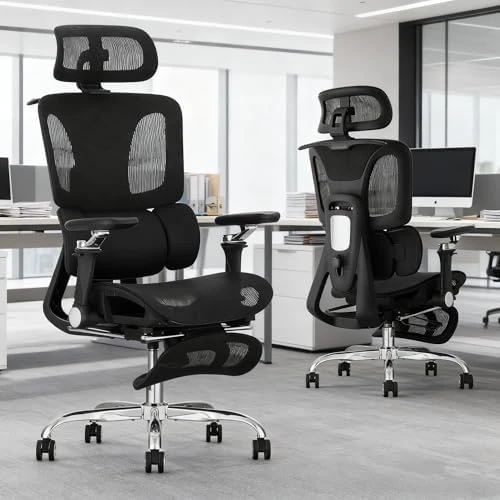 Ergonomic Office Chair with 3-Zone Dynamic Lumbar Support — Smart Chairs, JOMEED