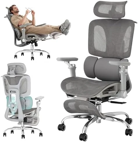 Ergonomic Office Chair with 3-Zone Dynamic Lumbar Support — Smart Chairs, JOMEED