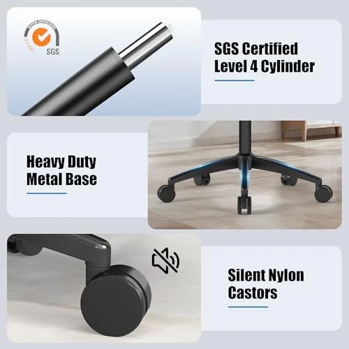Ergonomic Office Chair with Adjustable Lumbar Support, 3D Arms and Headrest — Smart Chairs, Keratee