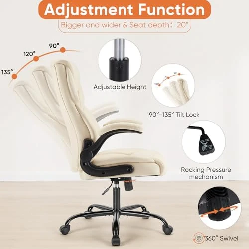 Ergonomic Office Chair with Flip-up Arms — Smart Chairs, Sweetcrispy