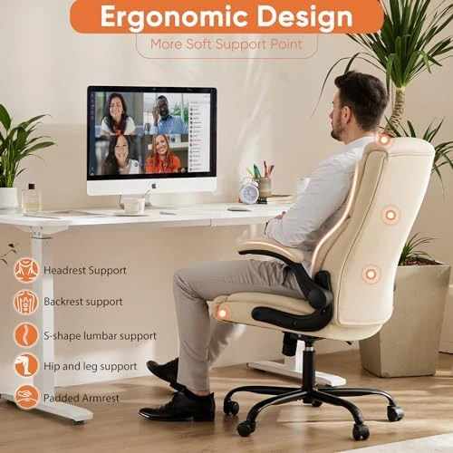 Ergonomic Office Chair with Flip-up Arms — Smart Chairs, Sweetcrispy